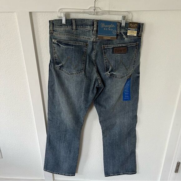 Wrangler Retro Men's 36 x 32 Slim Boot Jeans NWT - Picture 11 of 14
